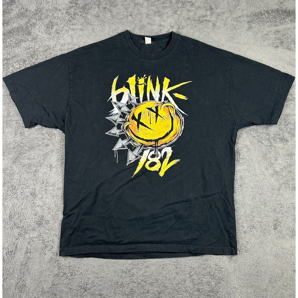 Blink 182 Tour Concert T-Shirt 2023 2024 Men’s XL Black Band Tee Rock Punk Alt